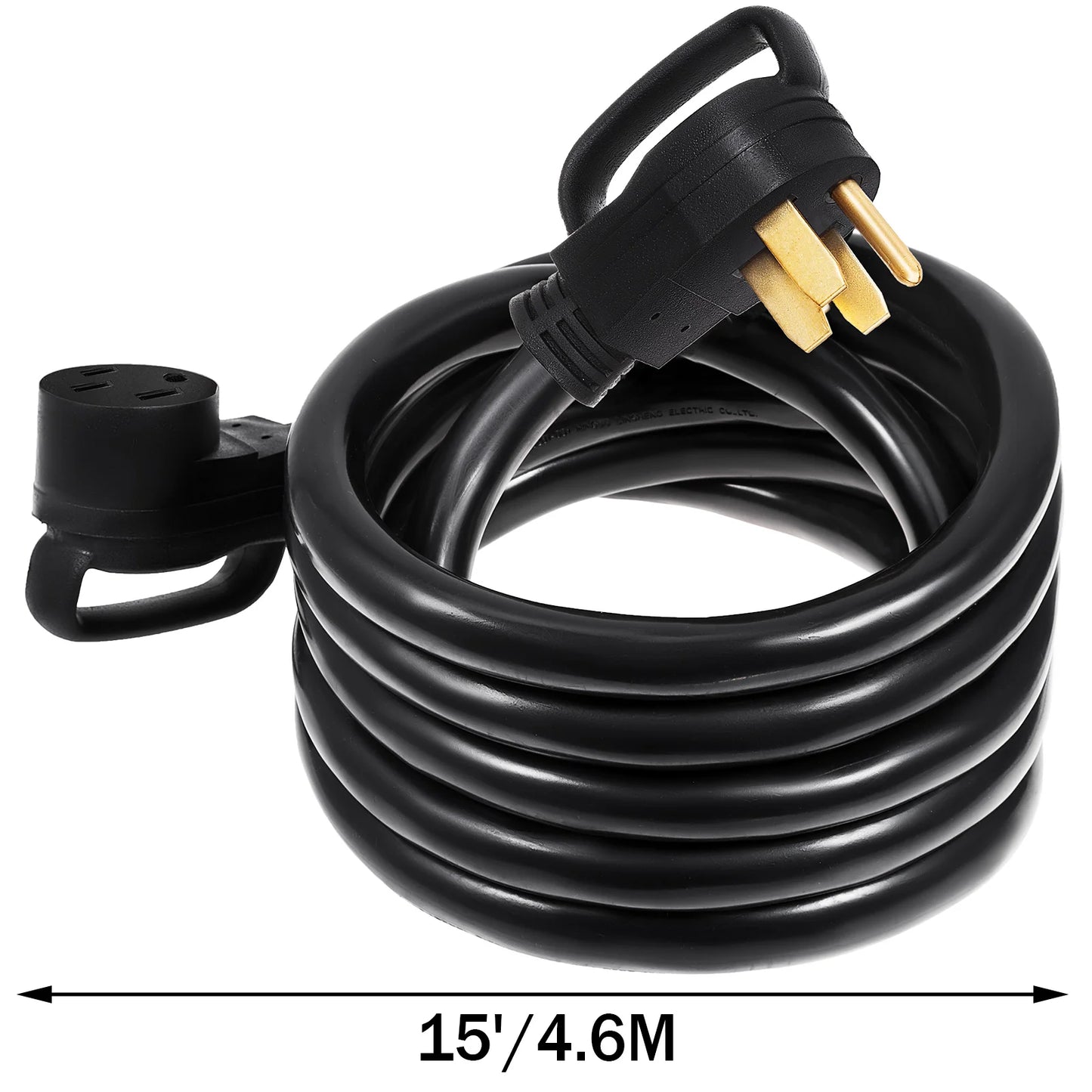 15FT 25FT 30FT 36FT or 50FT 50Amp RV Power Supply Cable Motorhome Cord Terminal Adapter Electric Socket Extension Cord - Newer-Adventures