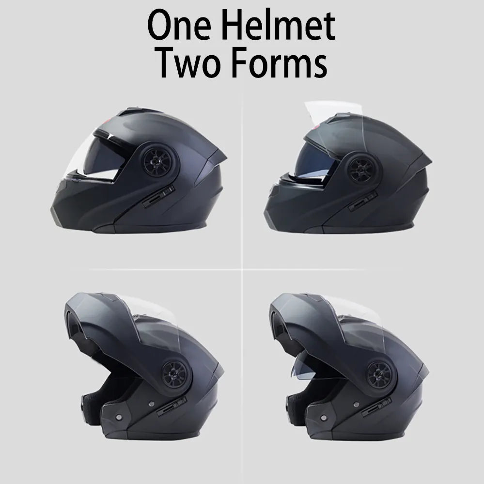 "Bluetooth BLD-161 Flip Up Motorcycle Helmet Double Lens Racing Unisex  Motocross Dot Ece - Newer-Adventures