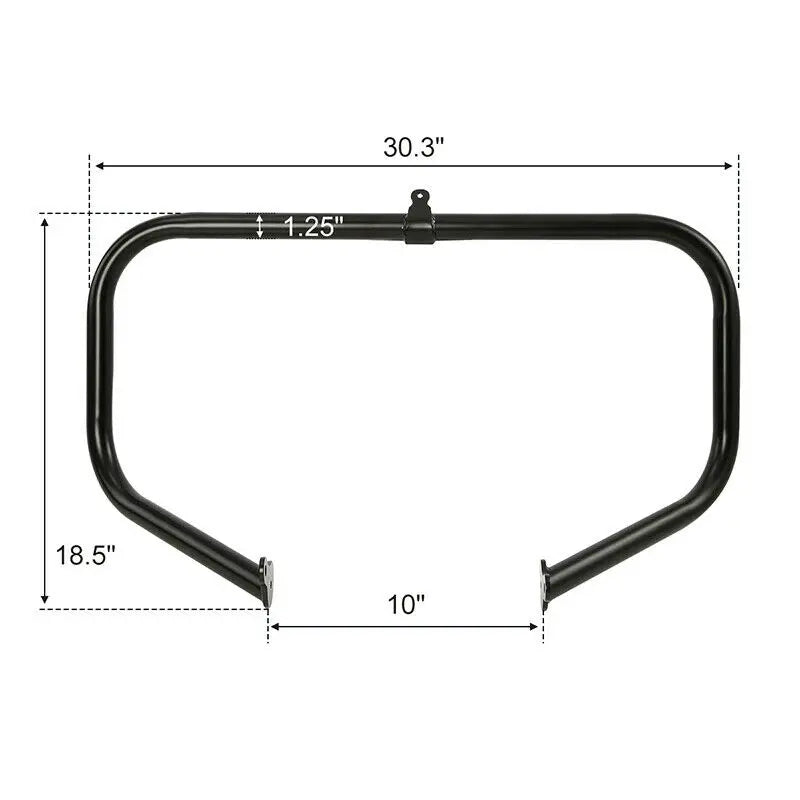 Harley Touring & Road King 2014-2022 Motorcycle Lower Vented Leg 6.5" Speaker Pod Crash Bar - Newer-Adventures