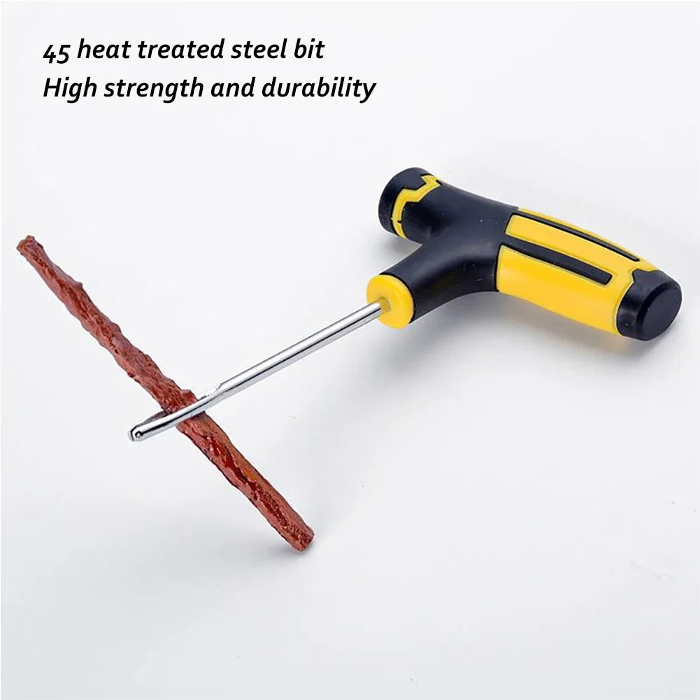 Car Tire Repair Tool Tire Repair Kit Studding Tool Set Auto Bike Tubeless Tire Rubber Strip - Newer-Adventures