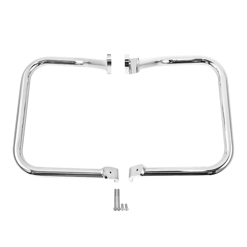 Harley Heritage Softail Classic FLST FLSTC 00-17 FXST FXSTB 00-05/00-17 Motorcycle Rear Saddlebags Guard Rails Crash Bar - Newer-Adventures