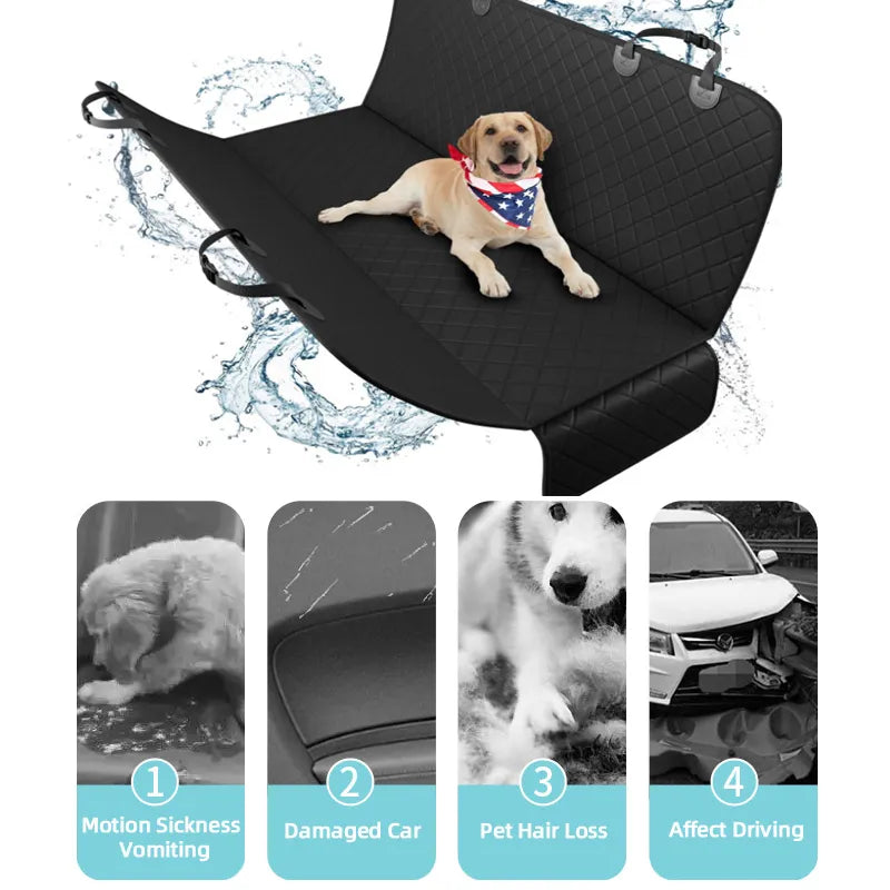 Waterproof Dog Car Seat Cover  Hammock Styling - Newer-Adventures