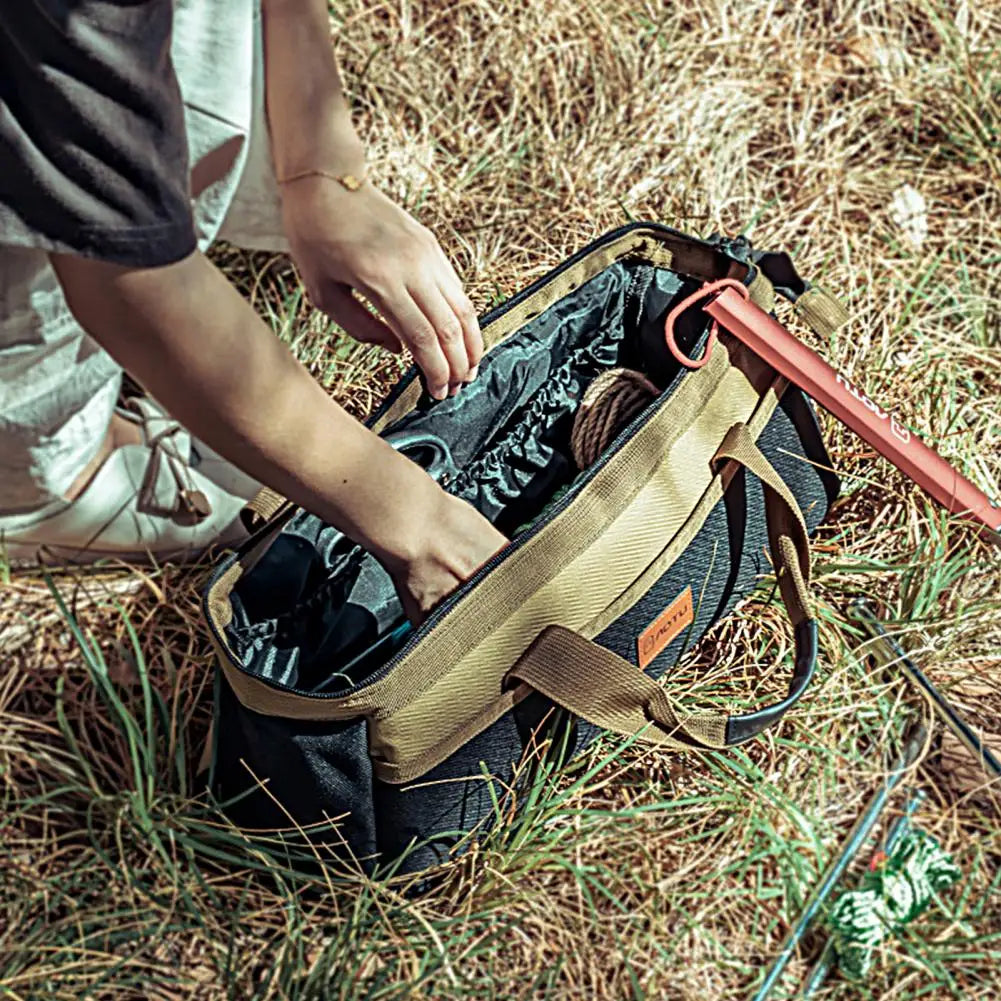 Tent Stakes/Camping Tools Storage Bag  Reusable Portable Lightweight  Wear-resistant - Newer-Adventures